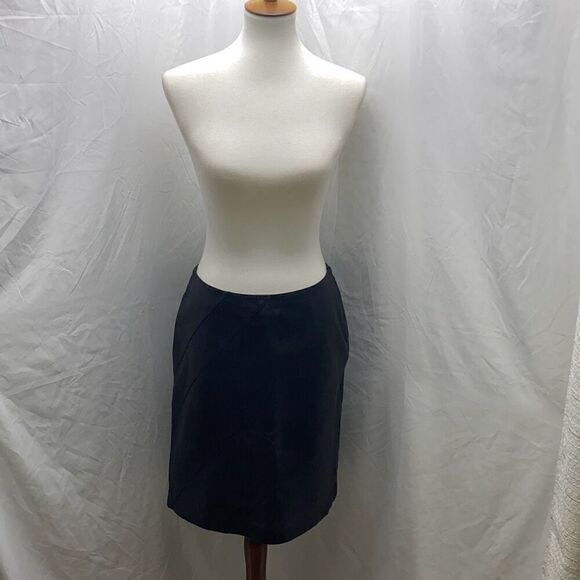 Guess Black leather midi length pencil skirt Sz 4 worn 1x - Picture 2 of 8